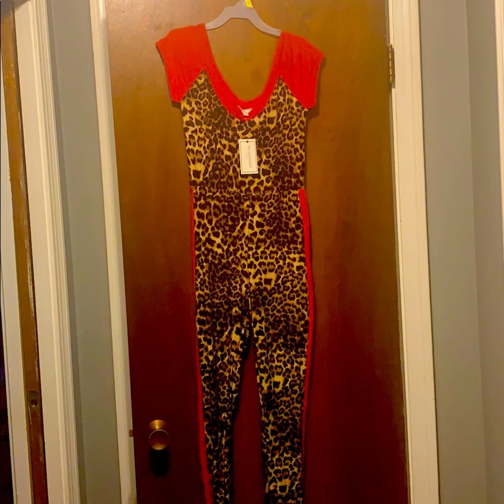 Leopard print jumpsuit